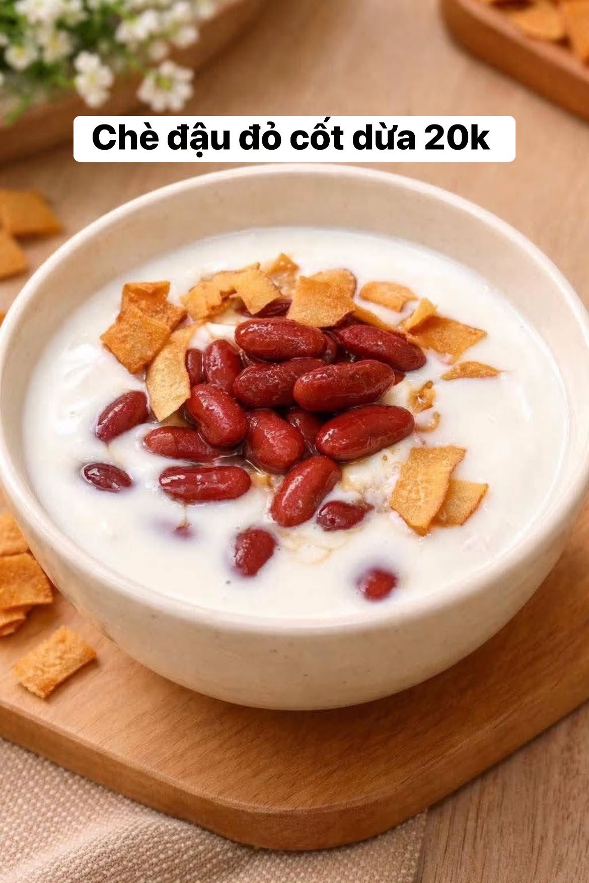 Chè đậu đỏ cốt dừa